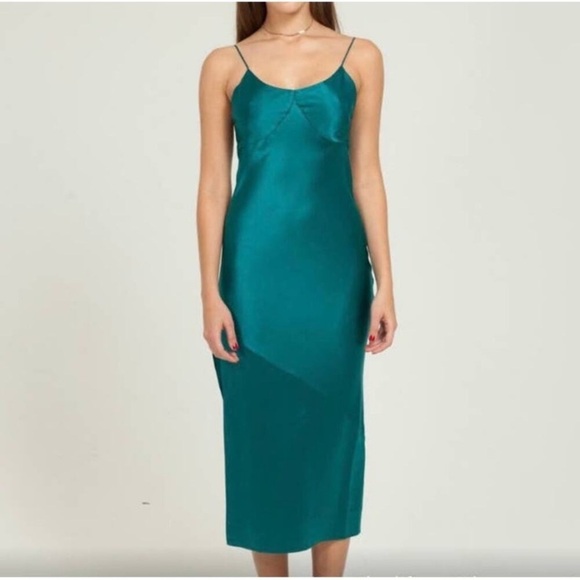 Fleur Du Mal Silk Bias Slip Dress - Picture 7 of 7